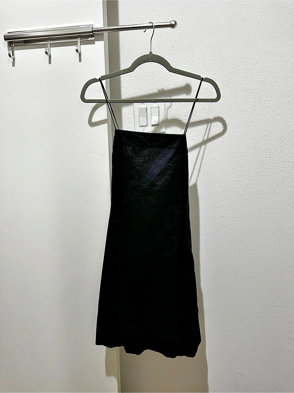 Banana Republic Black Linen Strappy Open Back Midi Dress 🖤